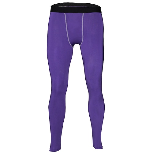 Herren Laufhose Lang Tights Running Kompressionsstrumpfhosen Patchwork Basisschicht Innen Outdoor Sport Outdoor Sommer Frühling Herbst Spandex Schnelltrocknend Weich Kompression Schweißableitend Image