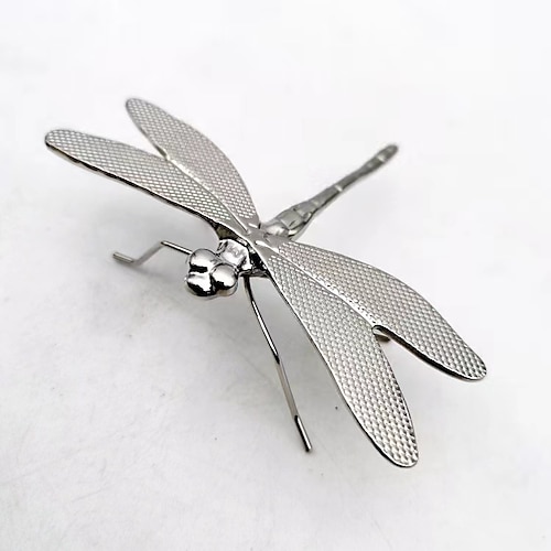 Vintage-Libellenfigur aus Messing, antikes Kupferkunstwerk als Heimdekoration, perfekt für Wohnzimmer, Fernsehständer oder Veranda, ideales Sammlerstück für Teehaustiere Geschenk Image