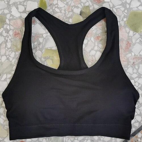 Damen BH-Oberteil Unterwäsche BH-Top Bequem Atmungsaktiv Stoßfest Herausnehmbare Polsterung Drahtlos Einfach Sport Sportkleidung Schwarz Gelb Yoga Fitness Leger