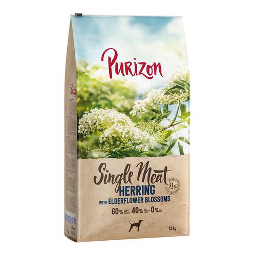 10 € Rabatt! 12 kg Purizon - Adult Single Meat: Hering mit Holunderblüten