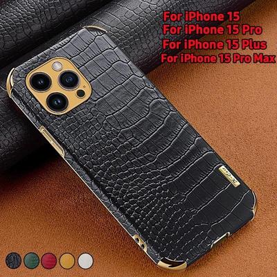 Luxury Crocodile Texture Pu Leather Cover For Iphone 15 15 Pro 15 Pro Mx 15 Plus, Phone Case For Iphone 14 14 Pro Max 14 Pro 14 Plus 13 13 Mini 13 Pro 13 Pro Max 12 Pro Max 12 Pro 12 12 Mini 11 11 Pro Max 11 Pro Iphone Se Xs Max Xr Xs X 7 8 Plus 6S Etc