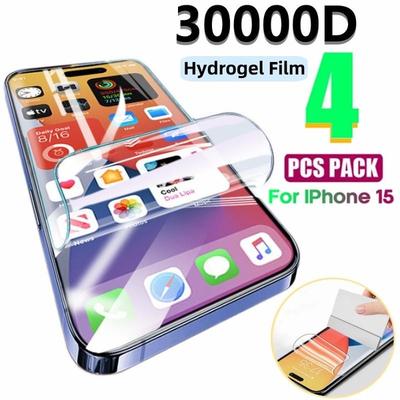 4 Pcs Full Cover Screen Protector Film For Iphone 15 15 Pro 15 Plus 15 Pro Max 5G Hd Soft Hydrogel Film For Iphone 14 14 Plus 14 Pro 14 Pro Max 13 13 Pro 13 Pro Max 13 Mini 12 12 12 Pro 12 Pro Max 11 Pro Max 11 11 Pro Se X Xs Max Xr Xs 7 8 Plus 6 7...