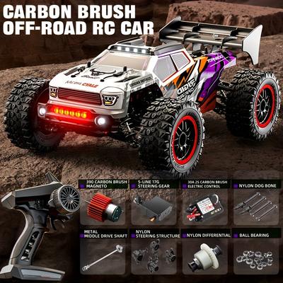 TEMU Znlyrion 4wd Rc Off- Car, , 40km/h, , Controlled, 1300mah Rechargeable Battery, Metal , For Halloween & Thanksgiving , Purple