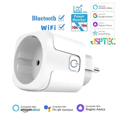 EWelink WiFi Smart Socket mit Leistungsüberwachung Smart Plug Timing Sprachsteuerung Funktioniert mit Alexa Google Home Yandex 1.500ру
