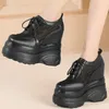 Große Größe 42 43 44 45 46 47 Sandalen Frauen Echtes Leder Keile High Heel Plattform Pumpen Sommer Stiefeletten Plus Größe US12 Schuhe