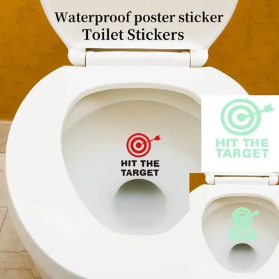 Leuchtende Toiletten aufkleber wasserdichtes Badezimmers child Paster leuchten im Dunkeln selbst klebende Abziehbilder für Heim textilien Image