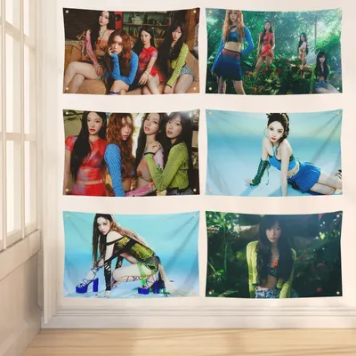 1PC Kpop A-AESPA Album Bessere Dinge Flagge Werkstatt Flaggen Zimmer Dekor Flagge Outdoor Image