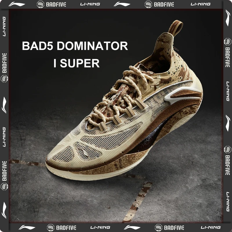 Li-Ning Männer BADFIVE DOMINATOR I SUPER Court Basketball Schuhe SUPER BOOM Kissen Tragbare Sport Schuhe Stabile Turnschuhe ABFV007