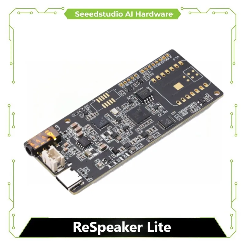 ESPHome Assistant ReSpeaker Lite Kit – USB 2-Mikrofon-Array, KI-ASR-Algorithmen, kompatibel mit XIAO ESP32S3 (Sense), Raspberry Pi Image