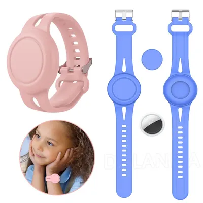 360 ° Wasserdichte Silikon-Armbandhülle für Apple Airtags, Schutzhülle, Handschlaufe, Anti-Verlust-Tracker-Zubehör, Airtag für Kinder