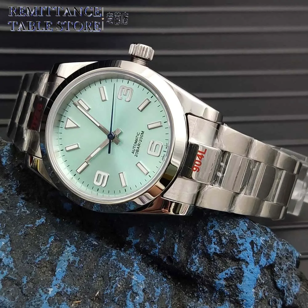 Neue automatische mechanische Herrenuhr, 36 mm wasserdichtes Gehäuse, steriles Leuchtzifferblatt, modische Herrenuhr Japan nh35 Image