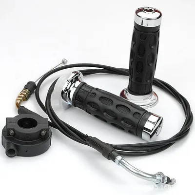 Royitay Gas Twist Grip Set mit 7/8 "oder 22mm Lenker Gaszug für 50cc 80cc 125cc 150cc qmb139 Gy6 Motorroller