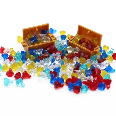 Moc Ziegel Rock 1x1 Juwel 24 Facette DIY Bausteine Lernspiel zeug kompatibel mit zusammen gesetzten Image