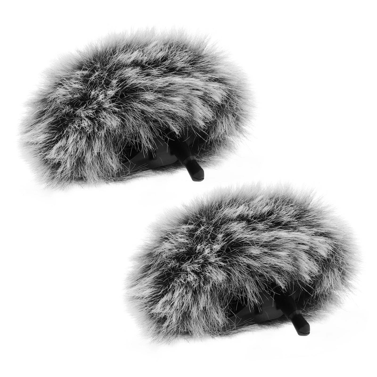 2 Stück graue Mikrofone Windschutzscheiben passend für DJI MIC 2, Mikrofon Furry Wind Muff Foam Image