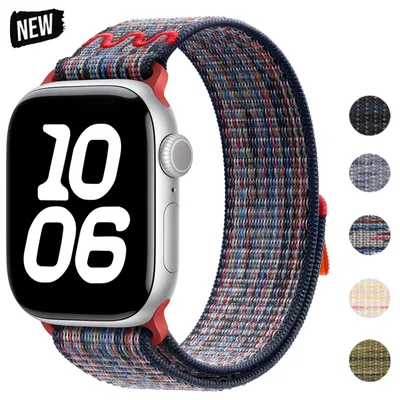 Sport-Nylonarmband für Apple Watch 10 46 mm 42 mm Ultra 1 2 49 mm Serie 9 8 7 6 5 4 3 Se 45 mm 44 mm 41 mm 40 mm 38 mm Unisex Trail Loop Image