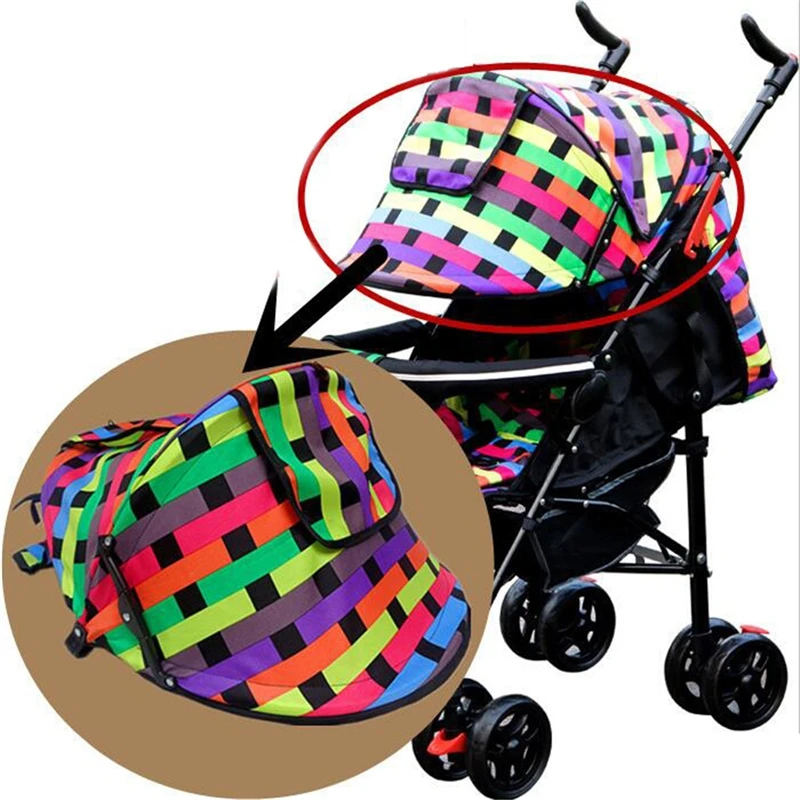 Kinderwagen Sonnenschutz Schatten Schutz Haube Baldachin Abdeckung Kinderwagen Zubehör Visier sitzen und liegen Schatten Image
