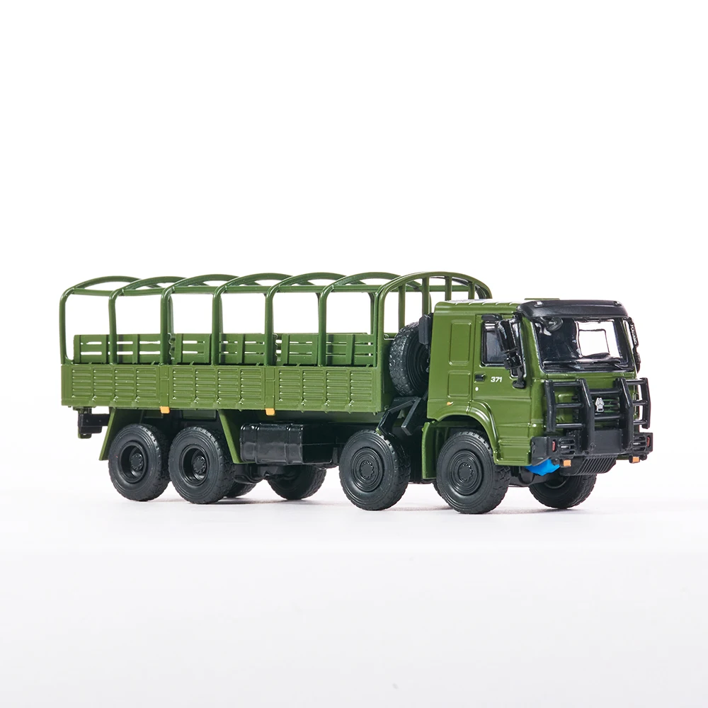 JKM 1/64 Modellauto Howo Militär-LKW Vintage Diecast Classic Model Transport Vehicle Hobby für Teenager Geschenke Sammlung