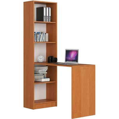 Akord - PC-Schreibtisch smart in der Farbe Erle Schreibtischbibliothek B125 x H180 x T50 cm Image