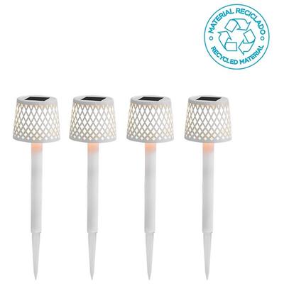 New Garden Gretita Solar Erdspieß Leuchte, 4er Pack Weiß Image
