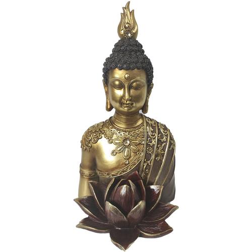 Signes Grimalt - Buddha Buddhas goldene Figur aus Kunstharz, 30 x 16 x 16 cm