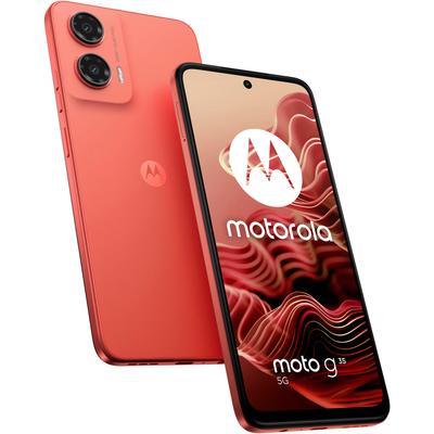 MOTOROLA Smartphone "moto g35 5G" Mobiltelefone Gr. 128 GB, rot (guava red)