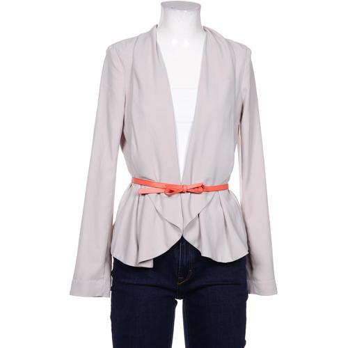 H&M Damen Blazer, Gr. 36, grau, Elasthan, Synthetik