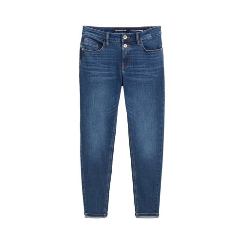 TOM TAILOR Damen Boyfriend Jeans, blau, Uni, Gr. 27/30