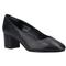 Hush Puppies Anna Wide Leather WoMens Black Heels - Size UK 8 | Hush Puppies Sale | Discount Designer Brands