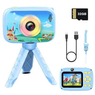 Kids Camera Toys for 3-12 Years Old 40MP HD Selfie Digital Video Camera with 32GB SD Card