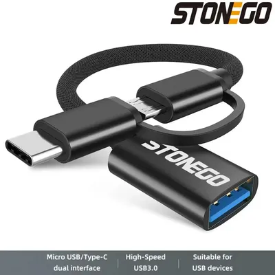 STONEGO Cable Adapter Type C Mini for Otg Cable Portable Phone Gamepad Flash Disk Data Transfer