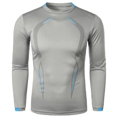 Men's Compression Shirt Athletic Shirt Gym Shirt Fitness Shirt Padded Compression Shirt Long Sleeve Tee Tshirt Casual Athleisure Breathable Quick Dry Soft Gym Workout Running Walking Sportswear