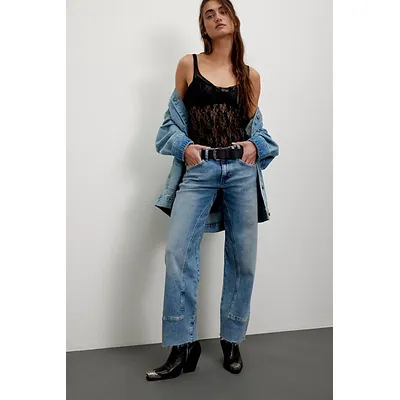 We The Free Risk Taker Mid-Rise Jeans at Free People in Mantra, Size: 24