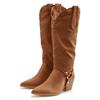 Stiefelette LASCANA, Damen, Gr. 39, braun (camelfarben), Obermaterial: 100% Lederimitat. Futter: 100% Textilmaterial. Decksohle: 100% Lederimitat. Laufsohle: 100% Synthetik, unifarben, modisch, Schuhe, Cowboy Stiefel,Slouchy Boots mit abnehmbarem...