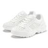 Sneaker LASCANA, Damen, Gr. 37, weiß, Obermaterial: 100% Lederimitat. Futter: 100% Textilmaterial. Decksohle: 100% Textilmaterial. Laufsohle: 100% Synthetik, unifarben, casual, Schuhe, Freizeitschuh, Halbschuh mit kleinen Cut-Outs und Chunky Sohle...