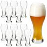 12er Set Weizenbiergläser klar 0,5L Weißbier-Glas klassisch Hefeweizen Bier-Glas