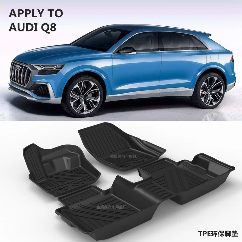 Utilizzare per AUDI Q8 TPO tappetino in gomma sintetica AUDI Q8 auto personalizzata per tutte le stagioni TPE TPO tappetino AUDI Q8 TPO TPE tappetino per auto