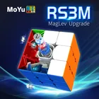 3x3 Moyu RS3M Cubo di velocità magnetico Cubo magico senza adesivo giocattolo educativo cubo magnetico Professione Puzzle Giocattoli educativi per bambini
