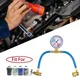 r134a Strumenti di riempimento del gas del refrigerante Ricarica dell'aria condizionata automobilistica Kit di ricarica CA Manometro della valvola dell'aria condizionata per auto