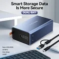 Custodia per HDD Acasis custodia per Hard Disk esterno Dual Bay da 2.5/3.5 pollici Array HD Array da SATA a USB con funzione RAID