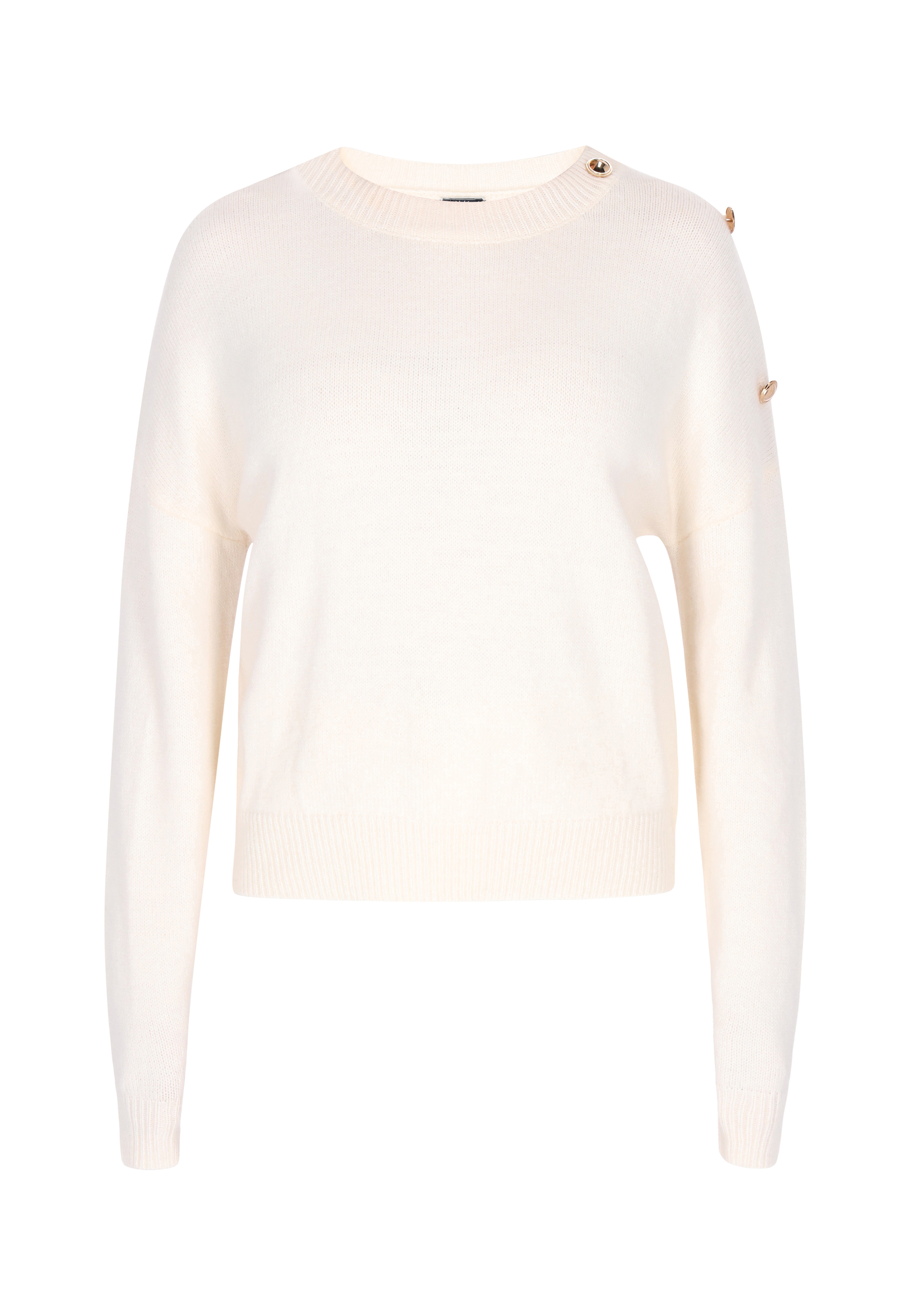Dreimaster Pullover Damen Wollweiss Image