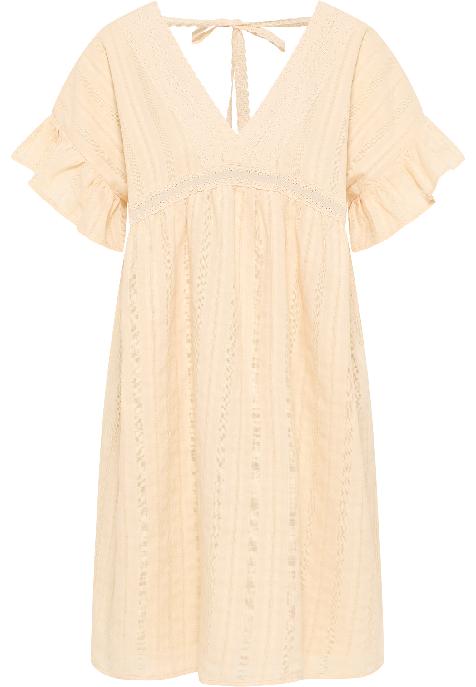Dreimaster Kleid Damen Beige Creme S
