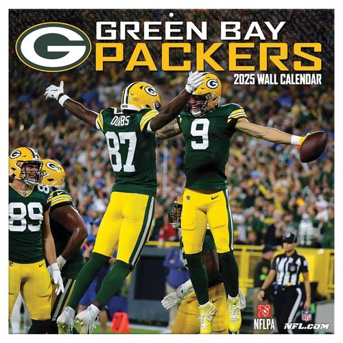 Green Bay Packers 2025 Team-Wandkalender 12x12 Zoll