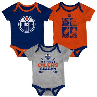 Edmonton Oilers Legend 3er-Pack Creeper-Set – Kleinkinder Image
