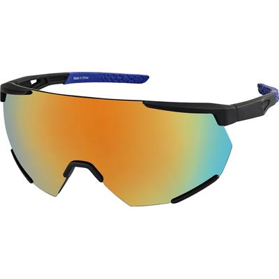 Zenni Men's Retro Oval Sunglasses Black Plastic Full Rim Frame