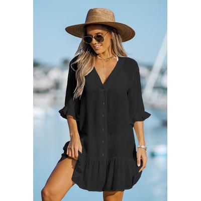 Ruffled Cover-Up Dress