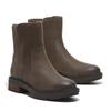 Winterstiefelette TIMBERLAND "BRIMFIELD MID WARM LINED BOOT", Damen, Gr. 39,5, braun (medium braun full grain), Leder, sportlich, Schuhe, Winterstiefel, Winderboots, Winterschuhe, gefüttert