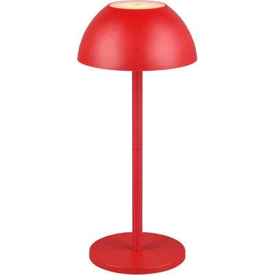 LED Außen-Tischleuchte MY HOME "Abbey Tischleuchte (Stück)", rot, H:30cm Ø:13,5cm, Lampen, Outdoor Akku Tischlampe Pilzdesign, USB-C, 4-fach Touch Dimmer, IP54 Image