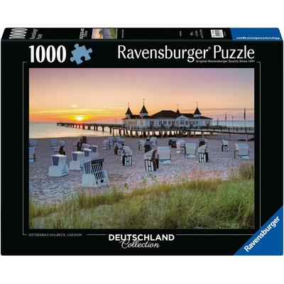 Puzzle RAVENSBURGER "Deutschland Collection, Ostseebad Ahlbeck, Usedom" Puzzles bunt Kinder Made in Germany; FSC - schützt Wald weltweit