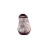 Pantoffel SCHAWOS, Damen, Gr. 39, rot (bordeaux, bedruckt), Textil, Schuhe
