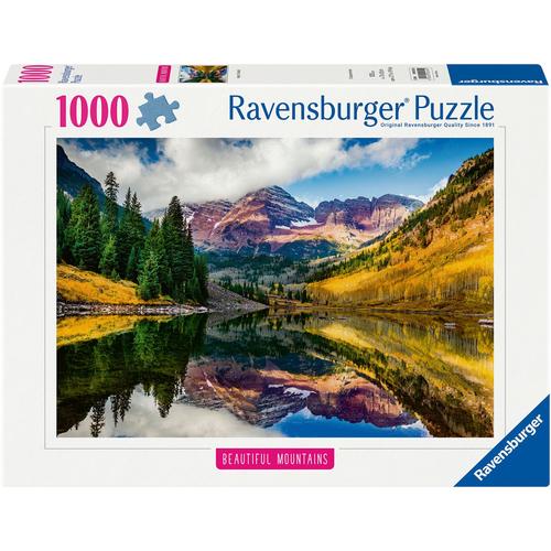 Puzzle RAVENSBURGER ""Beautiful Mountains, Aspen, Colorado"" Puzzles bunt Kinder Made in Germany; FSC - schützt Wald weltweit